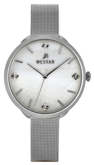 Front view of Westar 00128STN111 Womens Watch on white background