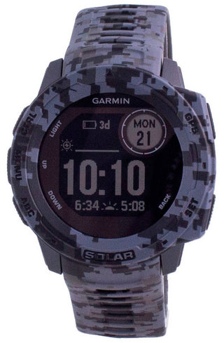 Front view of Garmin 010-02293-05 Mens Smartwatch on white background