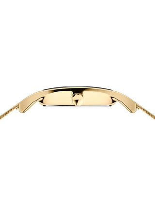 Angle shot of Bering 10426-333-S Gold Stainless Steel Womens Watch on white background