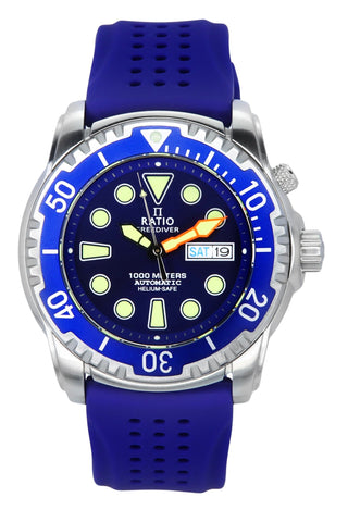 Front view of Ratio 1068HA90-34VA-BLU-V02 Mens Watch on white background