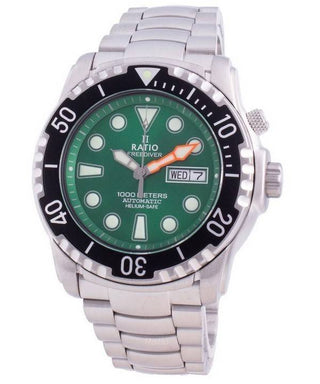 Front view of Ratio 1068HA96-34VA-GRN Mens Watch on white background