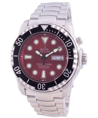 Front view of Ratio 1068HA96-34VA-RED Mens Watch on white background