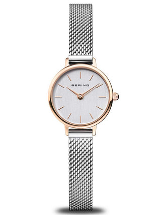 Front view of Bering 11022-064 Silver Stainless Steel Womens Watch on white background