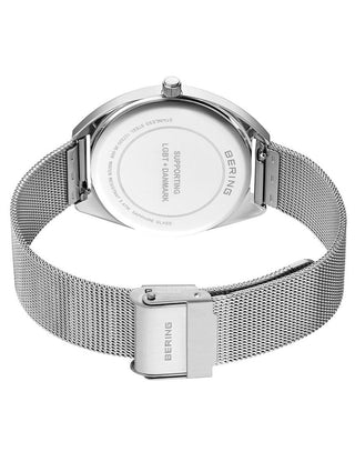 Angle shot of Bering 127220-36-009 Silver Stainless Steel Womens Watch on white background
