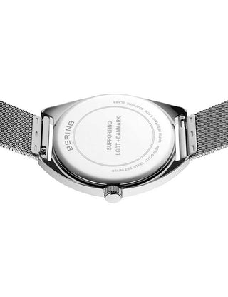 Angle shot of Bering 127220-40-004 Silver Stainless Steel Unisex Watch on white background