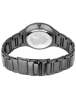 Angle shot of Bering 14442-777 Grey Stainless Steel Unisex Watch on white background