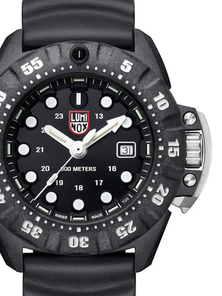 Front view of Luminox XS.1551 Black Unisex Watch on white background