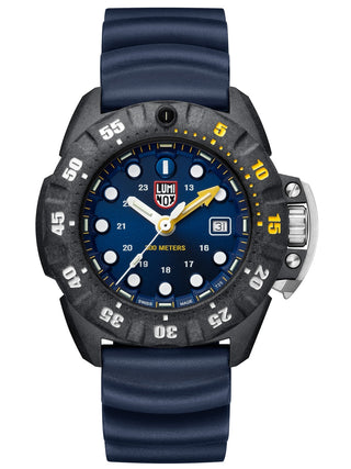 Angle shot of Luminox XS.1553 Blue Unisex Watch on white background