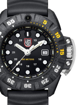 Front view of Luminox XS.1555 Black Unisex Watch on white background