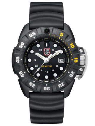 Angle shot of Luminox XS.1555 Black Unisex Watch on white background