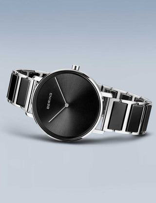 Angle shot of Bering 18539-742 Black Womens Watch on white background