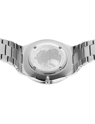 Angle shot of Bering 18940-704 White Dial Silver Stainless Steel Unisex Watch on white background