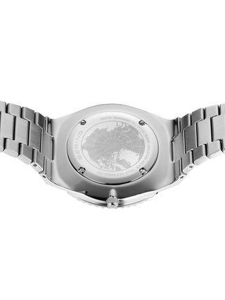 Angle shot of Bering 18940-707 Blue Dial Silver Stainless Steel Unisex Watch on white background