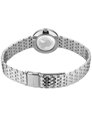 Angle shot of Bering 19126-700 Silver Stainless Steel Womens Watch on white background