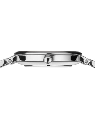 Angle shot of Bering 19126-700 Silver Stainless Steel Womens Watch on white background