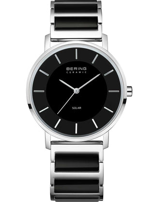 Front view of Bering 19535-742 Black Womens Watch on white background