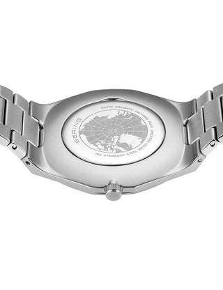 Angle shot of Bering 19641-707 Blue Dial Silver Stainless Steel Unisex Watch on white background