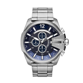 Front view of Diesel Mega Chief Chronograph DZ4417 Mens Watch on white background