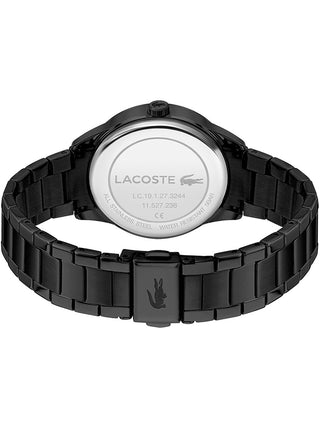 Angle shot of Lacoste 2001192 Black Stainless Steel Womens Watch on white background