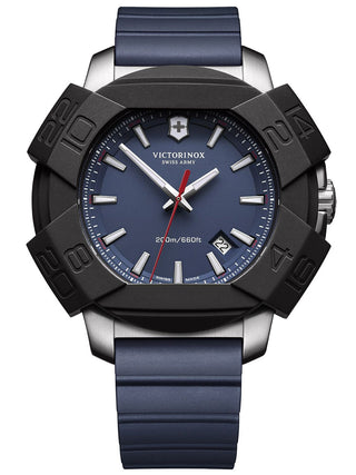 Angle shot of Victorinox 241688.1 Blue Unisex Watch on white background