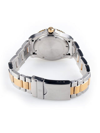 Angle shot of Victorinox 241790 Blue Dial Gold Stainless Steel Womens Watch on white background