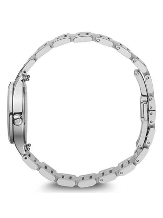 Angle shot of Victorinox 241840 Silver Stainless Steel Womens Watch on white background