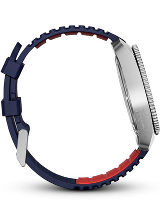 Angle shot of Victorinox 241975 Blue Unisex Watch on white background