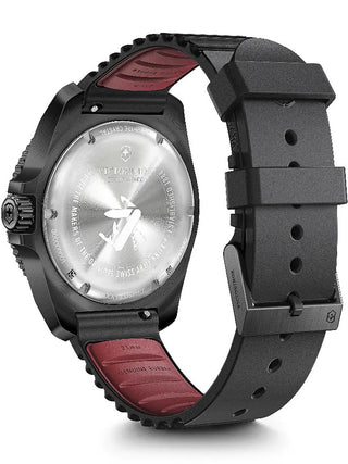 Angle shot of Victorinox 241982 Black Unisex Watch on white background