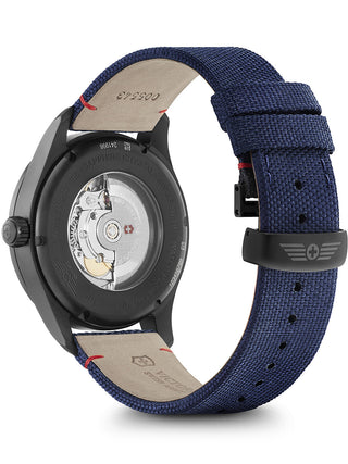 Angle shot of Victorinox 241998 Blue Textile Unisex Watch on white background