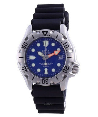 Front view of Ratio 32BJ202A-BLU Mens Watch on white background