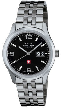 Front view of Swiss Military By Chrono 34004.01 Mens Watch on white background