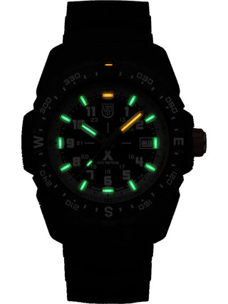 Angle shot of Luminox XB.3731 Grey Dial Black Strap Unisex Watch on white background