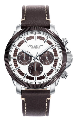 Front view of Viceroy Chronograph 471061-47 Mens Watch on white background