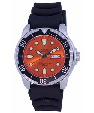 Front view of Ratio 48HA90-02-ORG Mens Watch on white background