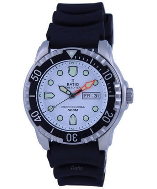 Front view of Ratio 48HA90-02-WHT Mens Watch on white background