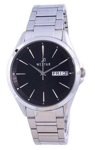 Front view of Westar 50212STN103 Mens Watch on white background