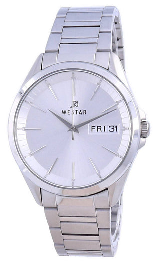 Front view of Westar 50212STN107 Mens Watch on white background