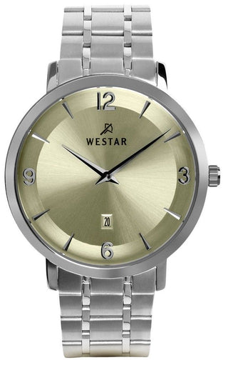 Front view of Westar 50220STN102 Mens Watch on white background