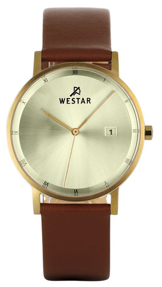 Front view of Westar 50221GPN122 Mens Watch on white background