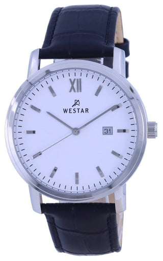 Front view of Westar 50244STN101 Mens Watch on white background