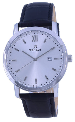 Front view of Westar 50244STN107 Mens Watch on white background