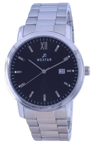 Front view of Westar 50245STN103 Mens Watch on white background