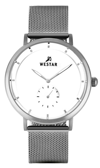 Front view of Westar 50247STN101 Mens Watch on white background