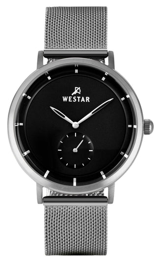 Front view of Westar 50247STN103 Mens Watch on white background