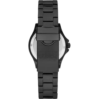 Angle shot of Sector R3253161535 Black Stainless Steel Womens Watch on white background