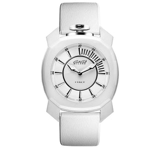 Front view of GaGa Milano Frame One Special Edt 7250FR01M0FLWM0 Mens Watch on white background