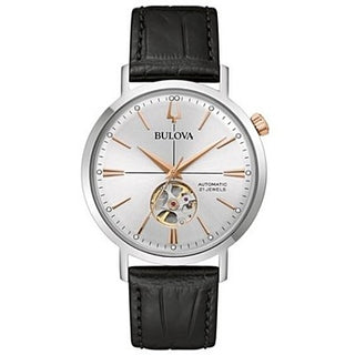 Front view of Bulova Aerojet 98A289 Mens Watch on white background