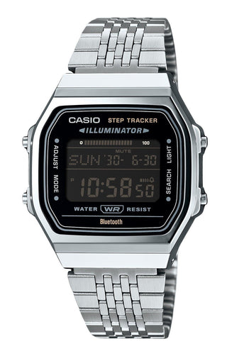 Front view of Casio ABL-100WE-1B Mens Watch on white background