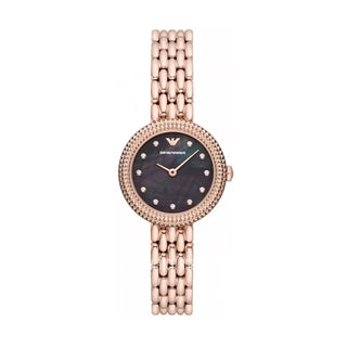 Front view of Emporio Armani Rosa AR11432 Womens Watch on white background