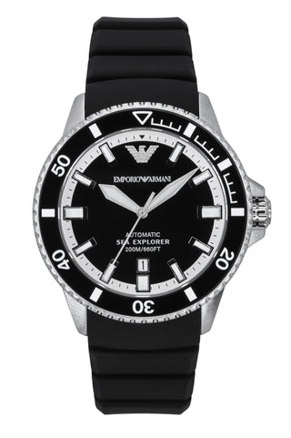 Front view of Emporio Armani AR60078 Mens Watch on white background
